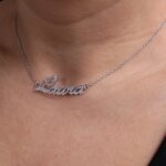 Collier Con Nome In Diamanti 0,60 Ct Thumbnail 2