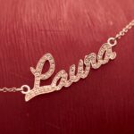 Collier Con Nome In Diamanti 0,60 Ct Thumbnail 6