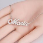 Collier Con Nome In Diamanti 0,60 Ct Thumbnail 4