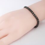 Bracciale Tennis Mumbai black Thumbnail 3